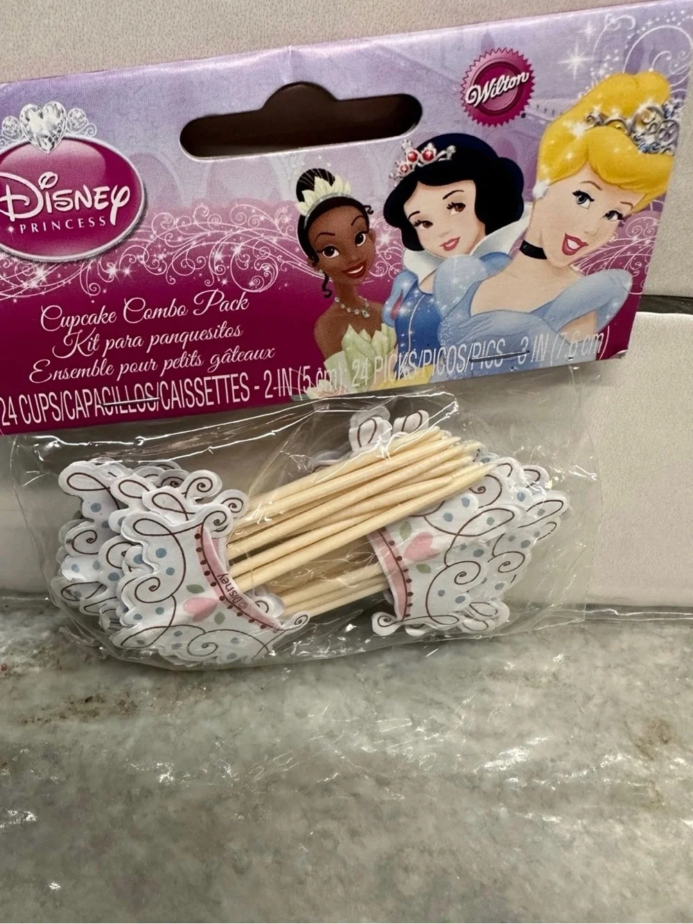 Disney Princess Pink Cupcake Picks - Wilton